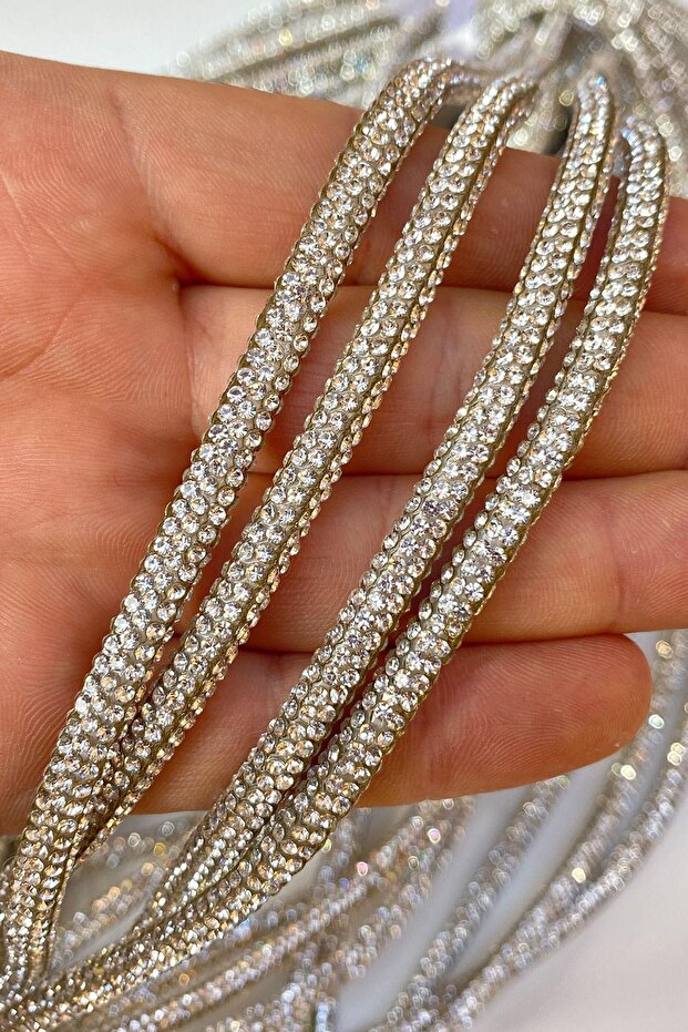 حبل شريطي لإكسسوارات الأنابيب بالحجر الكامل بطول 50 مترًا