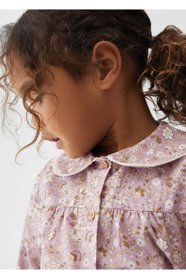 Çiçek desenli bluz - 6