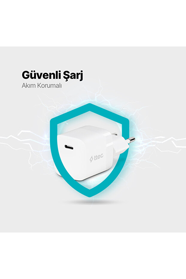 SmartCharger 30W PD USB-C Seyahat Hızlı Şarj Aleti - 4