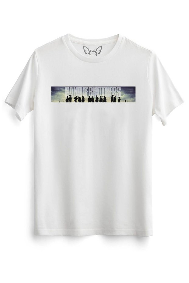 Band of Brothers Printed White Tshirt
