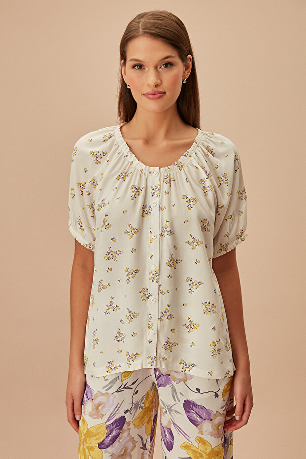 Lila Maskülen Pijama Takımı - 3
