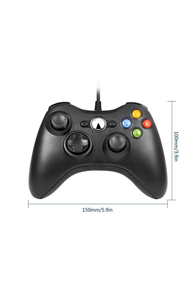 XBox 360 Uyumlu USB Kablolu Oyun Kolu Analog Controller Joypad Konsolu Oyun Için Joystick Kumanda - 4