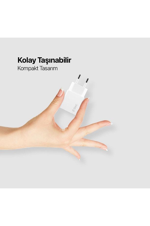 2.4A 12W Süper Hızlı 2X USB Girişli Şarj Adaptörü, İphone, Samsung, Oppo, Xiaomi Şarj Adaptörü - 5