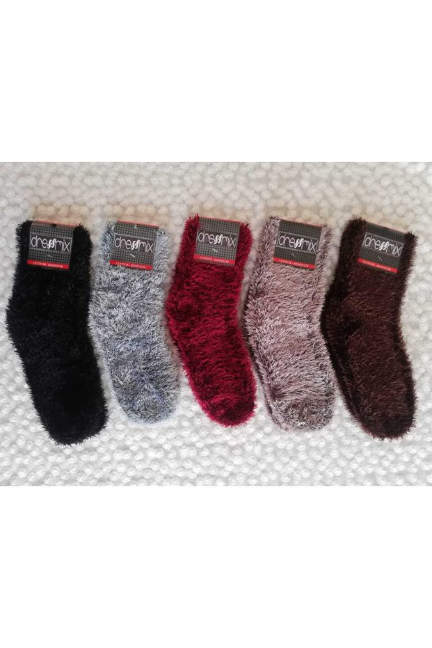 Women's Wool Soft Knitted 5 Pieces Socks Booties Dowry Box Bundle Gift
