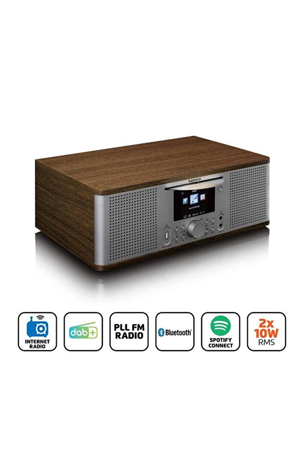 DIR-270 İnternet Radyo DAB FM Radyo CD Bluetooth Ahşap - 3