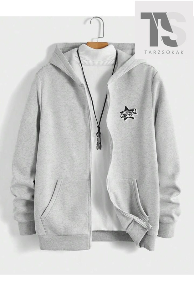 Cynical 777 Sweatshirt Zippered Cardigan Black