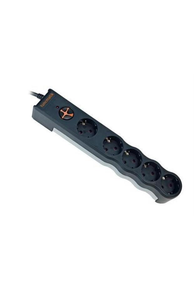TUNÇMATİK TSK-6136 POWERSURGE 5'Lİ SİYAH 1.5 MT - 1