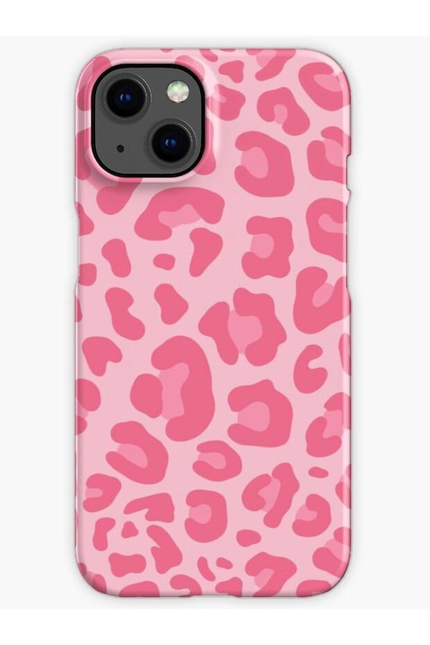 iPhone 15 Compatible Pink Leopard Pattern Launch Case - 1