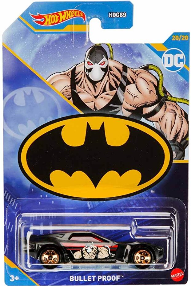 Batman Justice League Hotwheels Die Cast Toy Car Batmobile Diecast Bane Poison Bullet Proof Dc