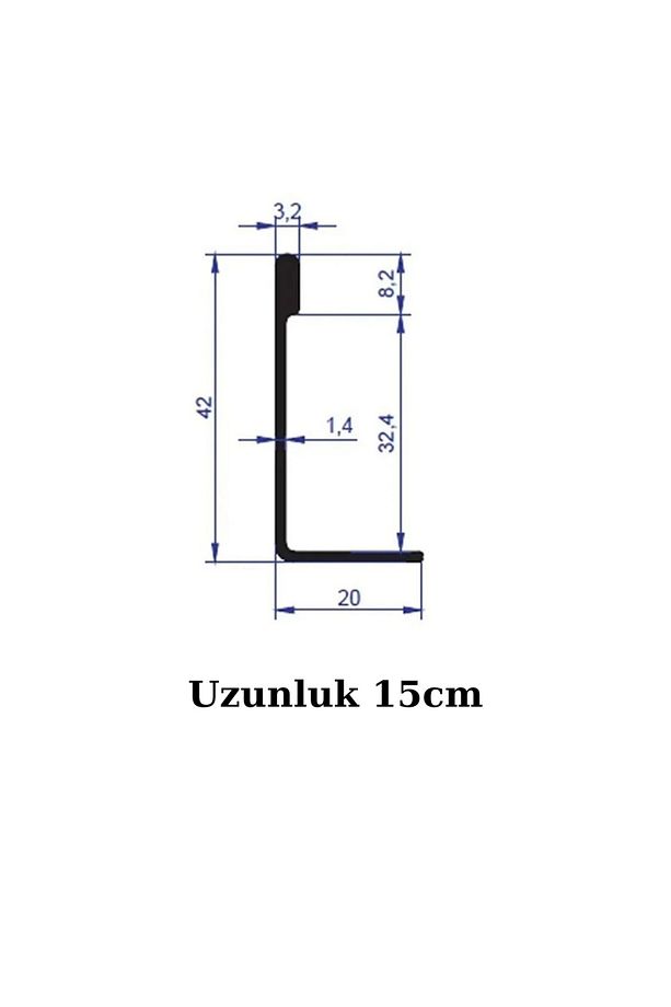 15cm Yaris (KROM) Entegre Kulp Arkadan Vidalanır Camlı Kapak Çekmece Kulpu 15cm Uzunluk - 4