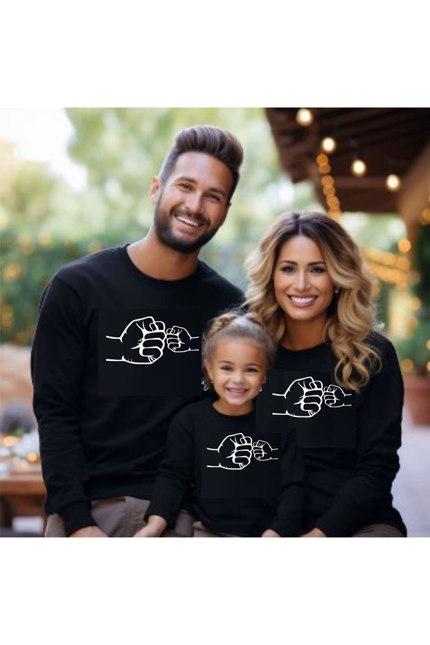 Dear Friends Father Mother Children Thin Sweatshirt (the Price Is for 1 Piece)