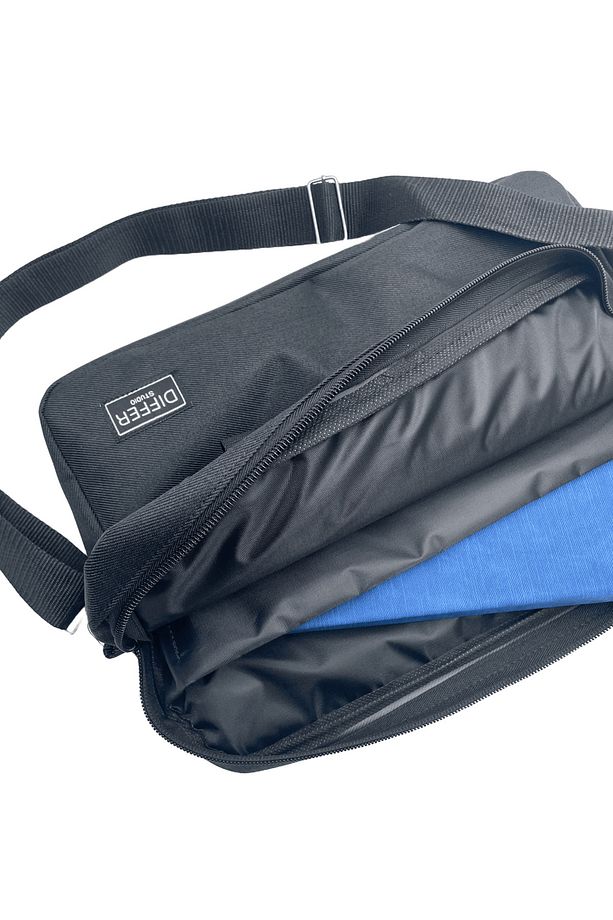 13-14'' Inç Inek Desenli Siyah Unisex Laptop/macbook/notebook/bilgisayar/evrak Çantası - 3