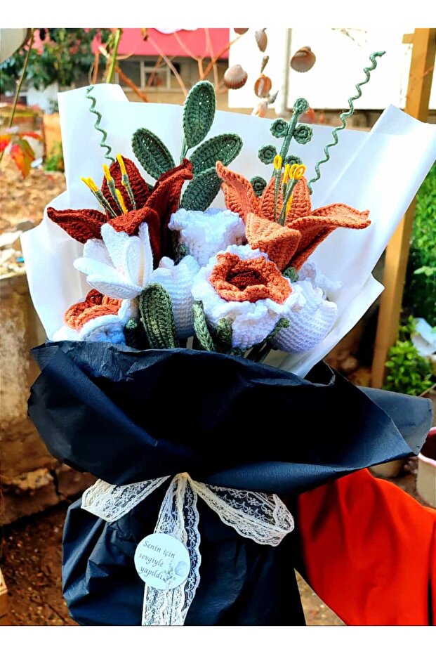 ÖRGÜ ÇİÇEK BUKETİ - 1