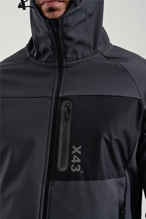 Erkek Antrasit Softshell Mont 2011120 - 8
