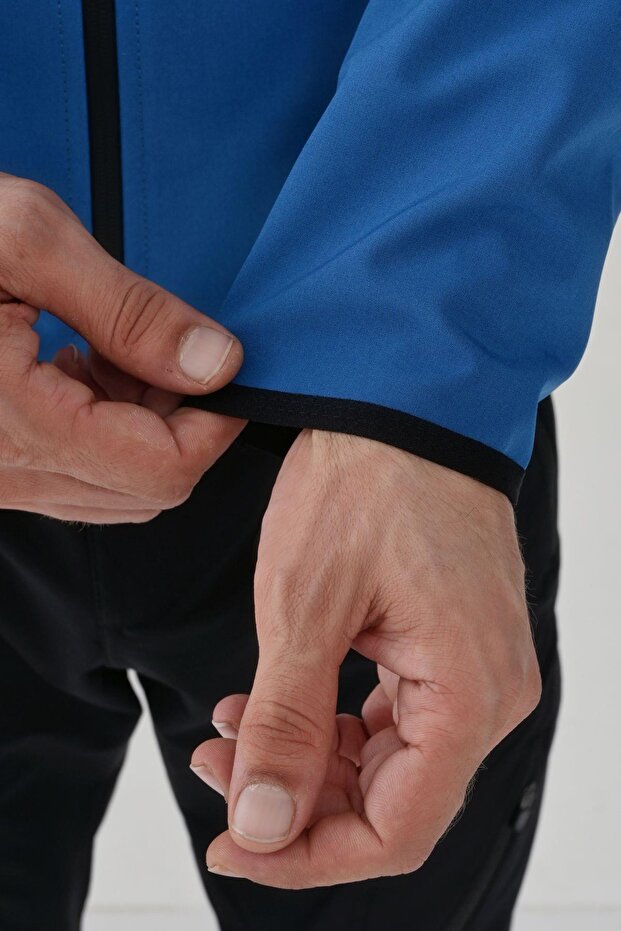 معطف سوفتشيل أزرق بترولي للرجال2111171 - 5