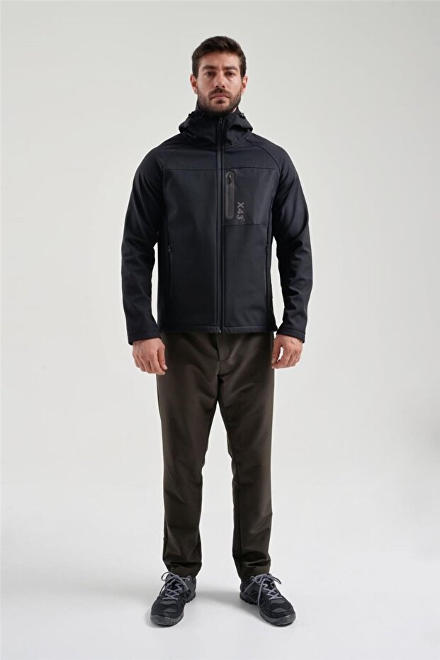 Erkek Siyah Softshell Mont 2011120 - 2