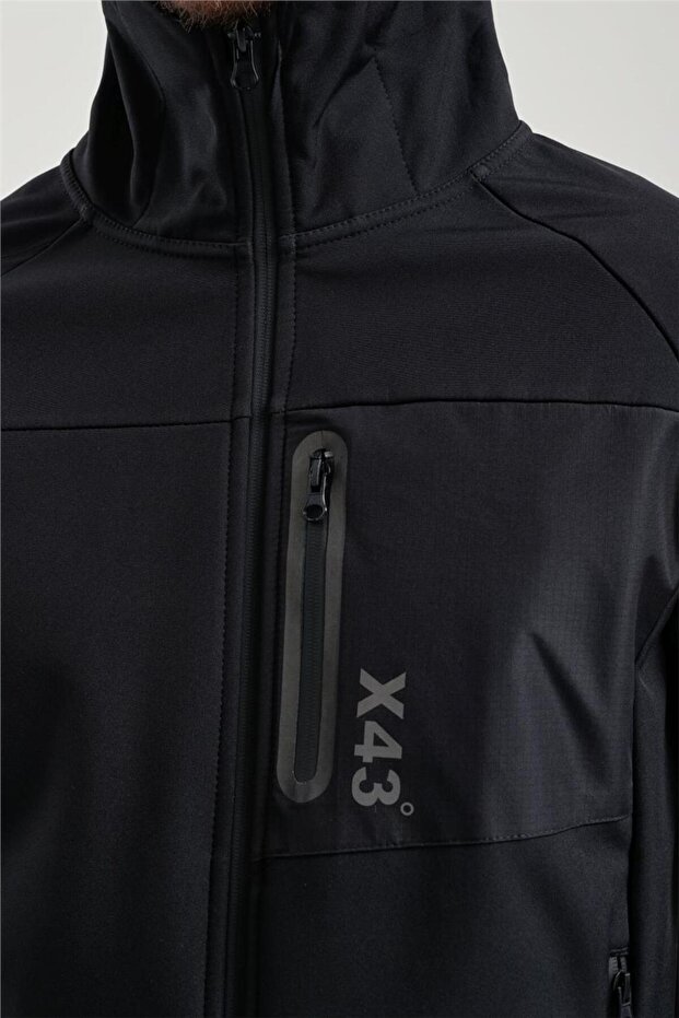 Erkek Siyah Softshell Mont 2011120 - 8