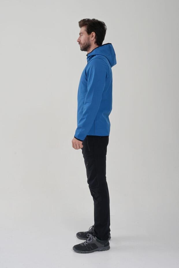 معطف سوفتشيل أزرق بترولي للرجال2111171 - 2