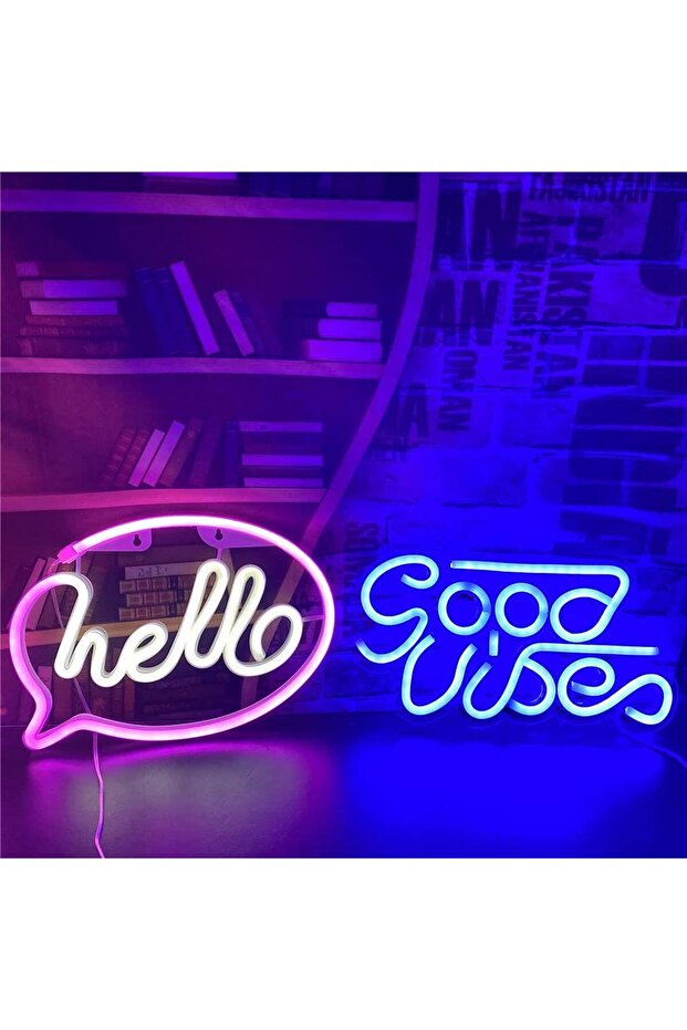 Hello Neon Duvar Dekoru - 7