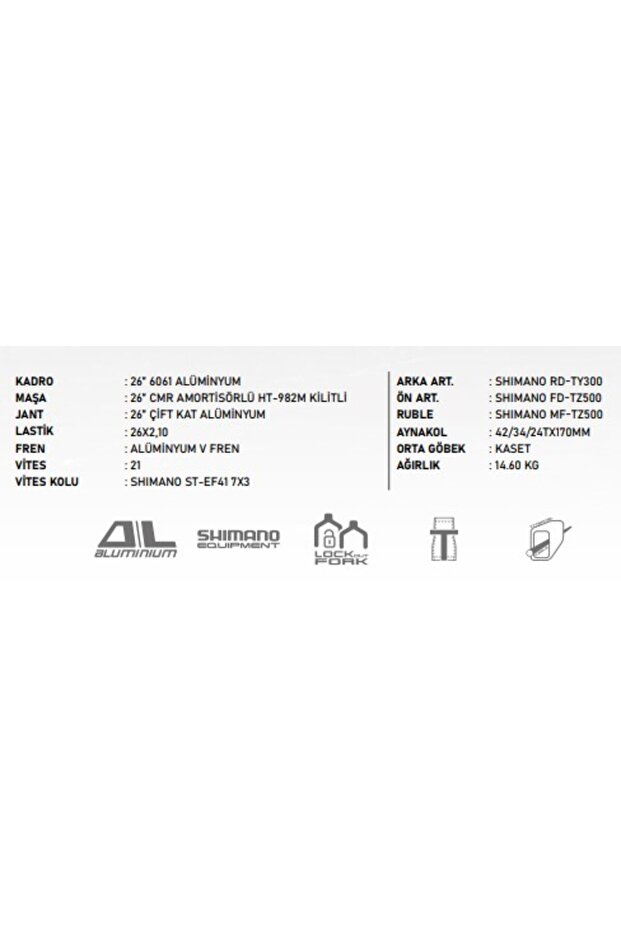 2667 26-Mirage-M-16V-21 SHM 26 Jant Bisiklet - 3