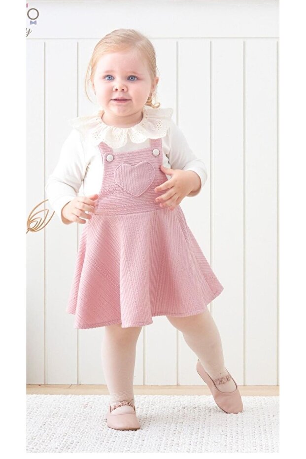 Very Stylish Detailed Strappy Dress and Long Sleeve Bodysuit Combination