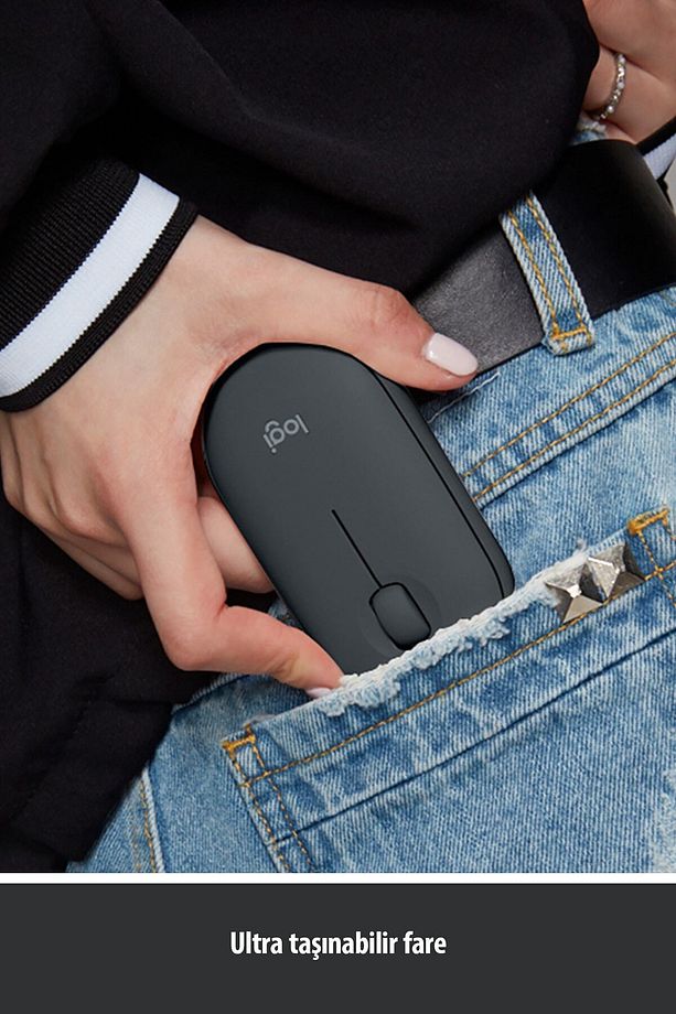 Pebble M350 Kablosuz Bluetooth Mouse Siyah Sessiz - 5