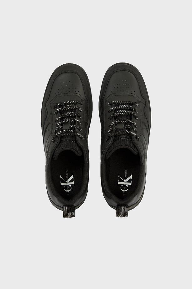 Logolu Deri Sneaker Ayakkabı - 4