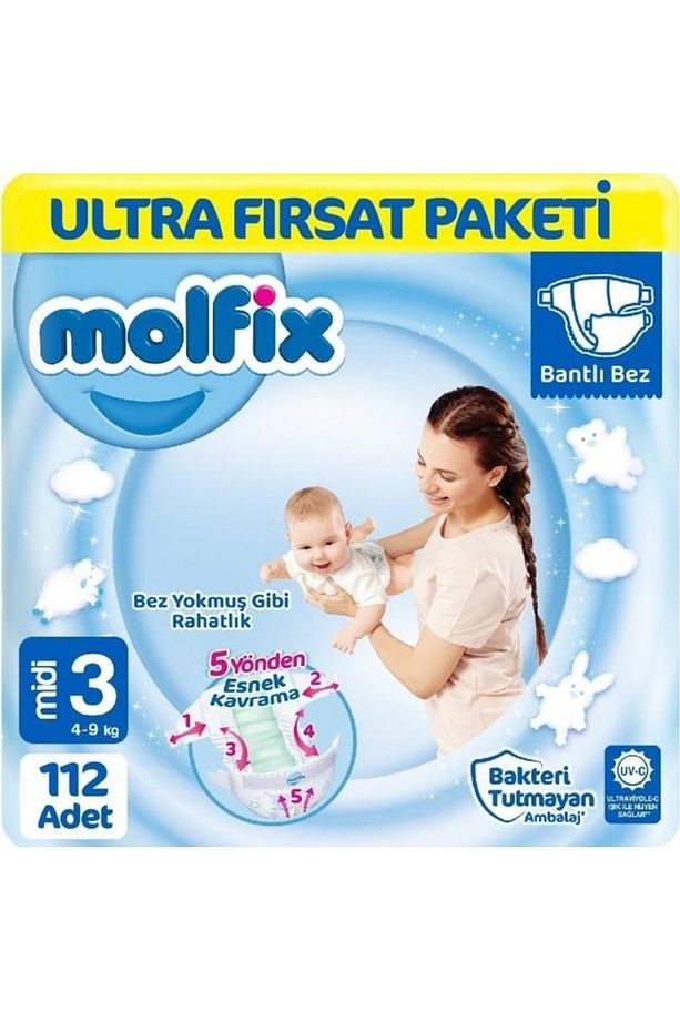 Bebek Bezi Ultra Fırsat Paketi Midi 3 No 112 Li - 1