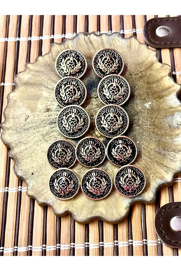 مجموعة أزرار معدنية لسترة السترة - 1
