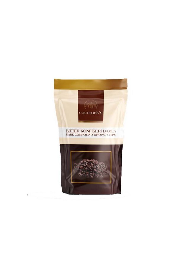 Cocomeks Konfiseri Damla Çikolata Bitter 1 Kg - 1