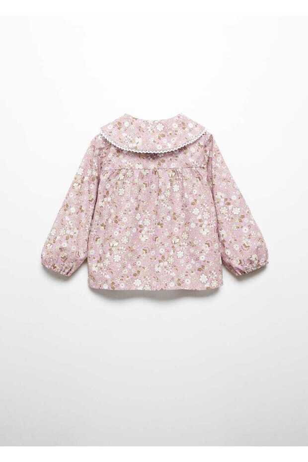 Çiçek desenli bluz - 4