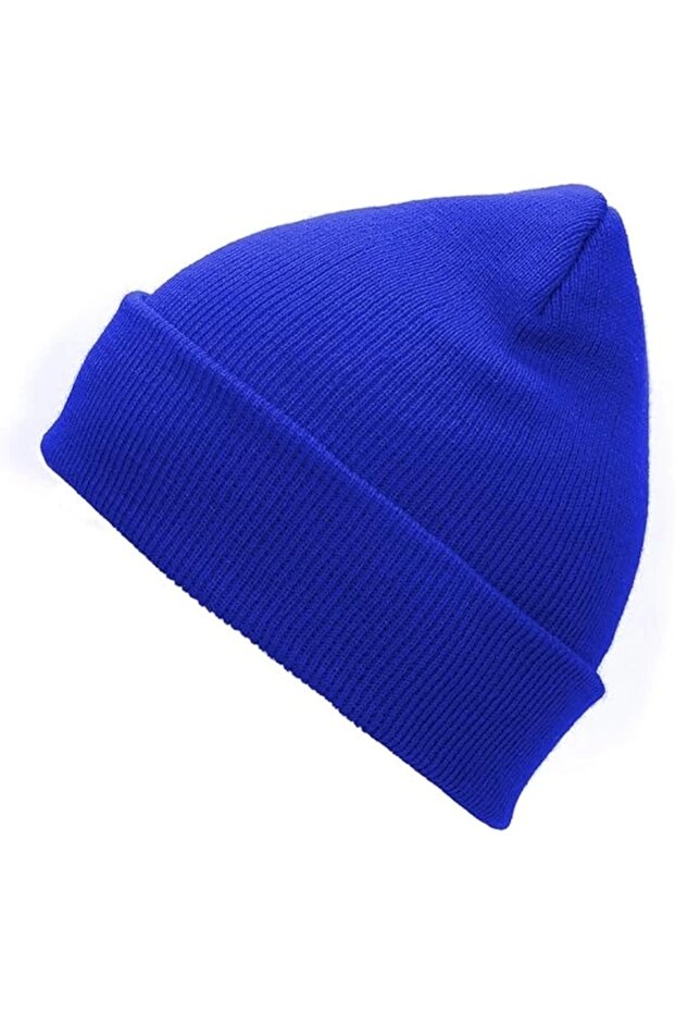 Saks Mavi Unisex Basic Bere - 4