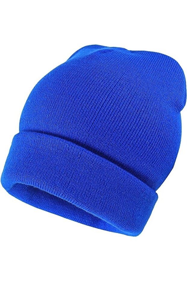 Saks Mavi Unisex Basic Bere - 5