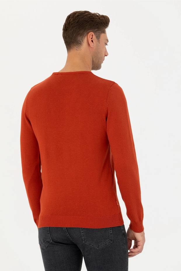 Kiremit Slim Fit Basic Pullover - 3