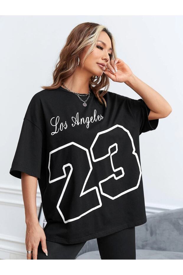 Los Angeles 23 Printed Unisex (Large Fit) Oversize T-SHIRT