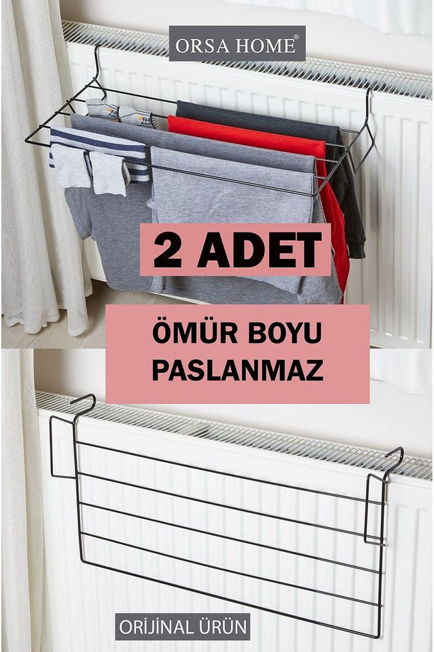 2 Adet 991 Kalorifer Kurutmalık Çamaşırlık Petek Kurutmalık - 1