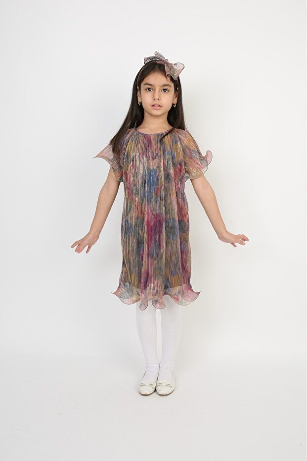 Girls' Short Sleeve Dress 23 April 29 October Performance Clothes