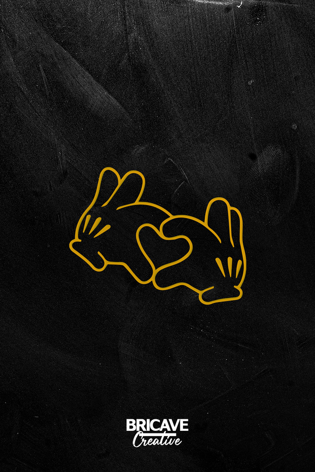 Heart Car-Motorcycle Glass Sticker Sticker 14x10,9cm