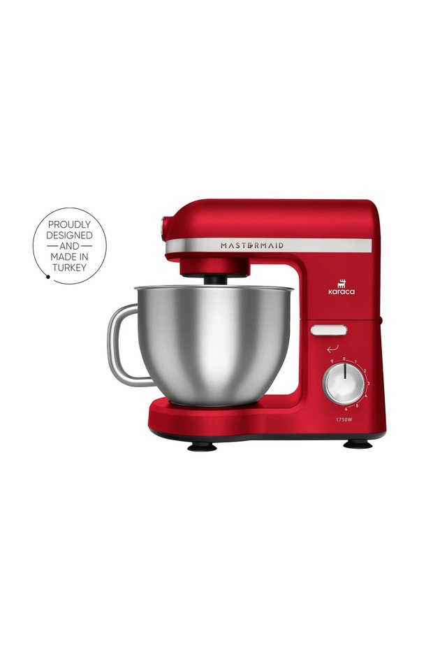 Chef Pro 1750W 5Lt Çelik Hazneli Çift Kollu Stand Mikser Red - 6