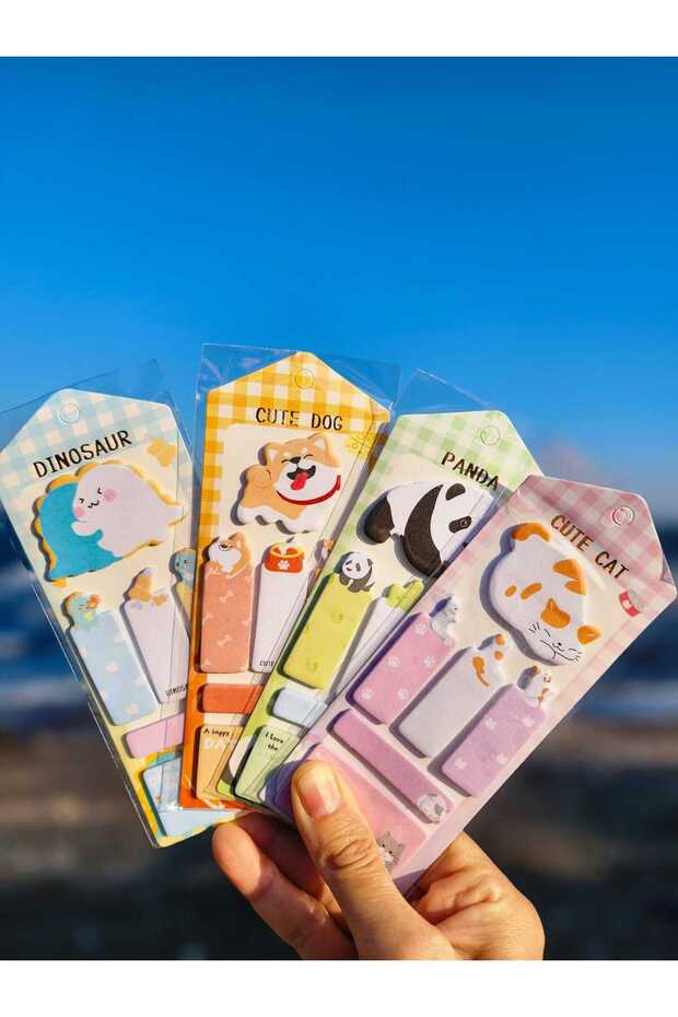 Cute Kedi Post It Not Kağıdı Ayraç Index Yapışkan Not Kağıdı Etiket Kitap Ayraç 1 Adet - 2