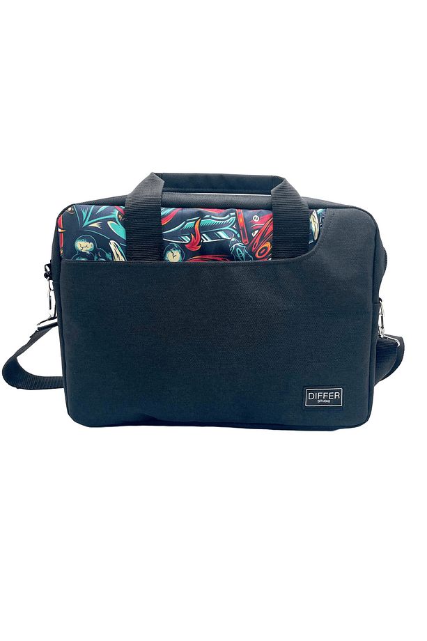 13-14'' Inç Maske Desen Siyah Unisex Laptop/macbook/notebook/bilgisayar/evrak Çantası - 2
