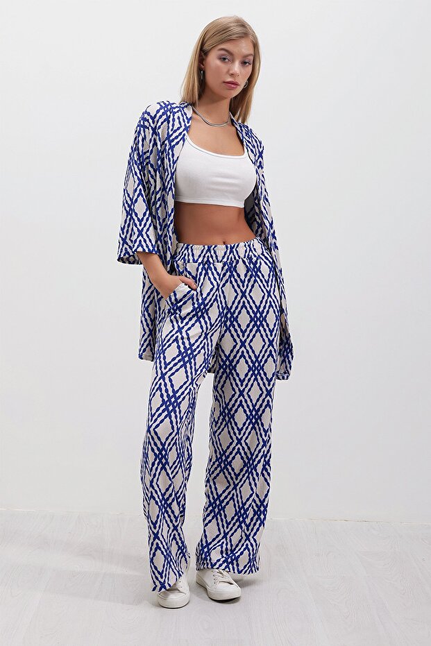 Patterned Kimono Set - 2