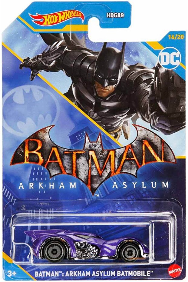 Batman Arkham Asylum Batmobile Special Series Collectible Vehicle Mattel Hotwheels Toy Batman Carriage Dc
