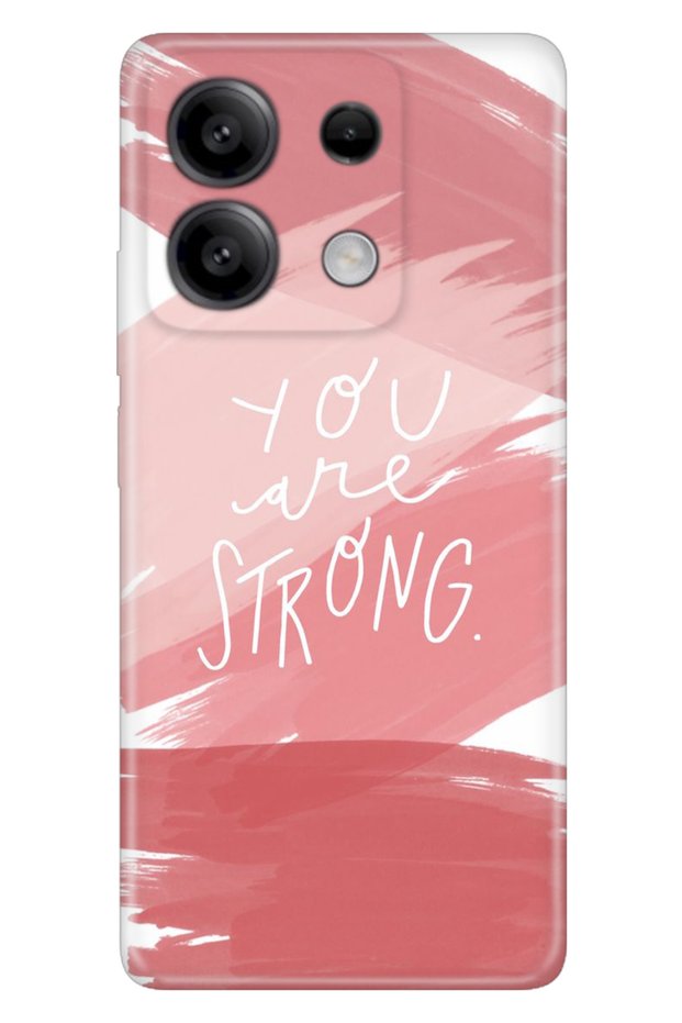 Xiaomi Redmi Note 13 5g Compatible Case Uv Printed Silicone You Are Strong