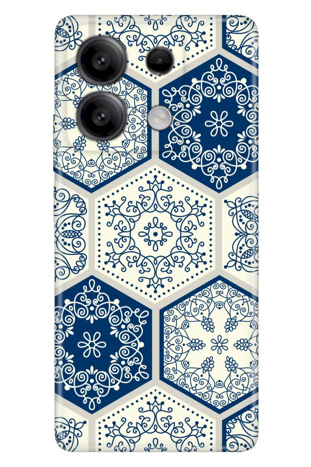 جراب متوافق مع هاتف Xiaomi Redmi Note 13 5G مصنوع من السيراميك السيليكون المطبوع بالأشعة فوق البنفسجية