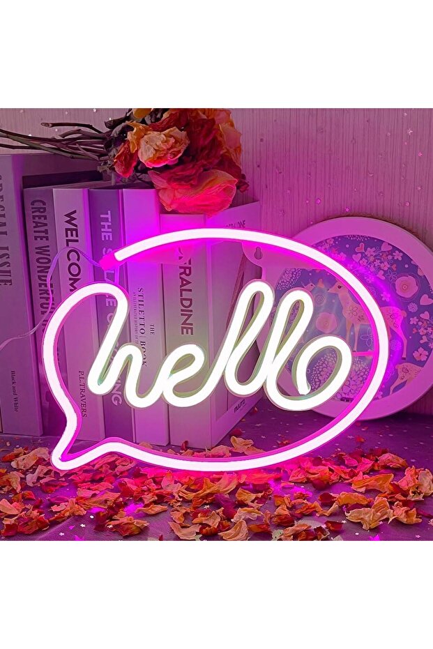 Hello Neon Duvar Dekoru - 2