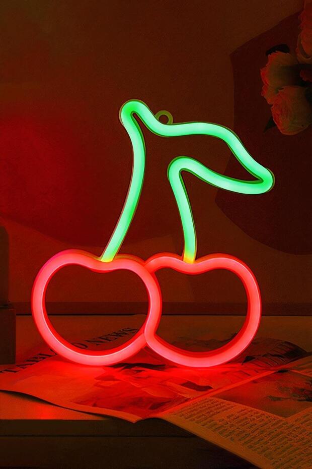 Kiraz Neon Duvar Dekoru - 1
