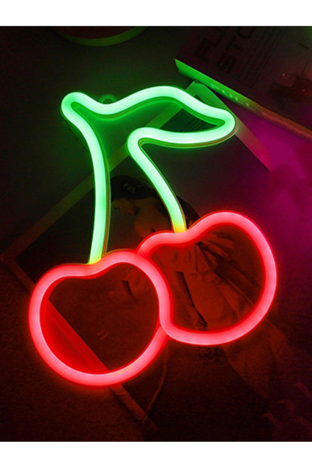 Kiraz Neon Duvar Dekoru - 7