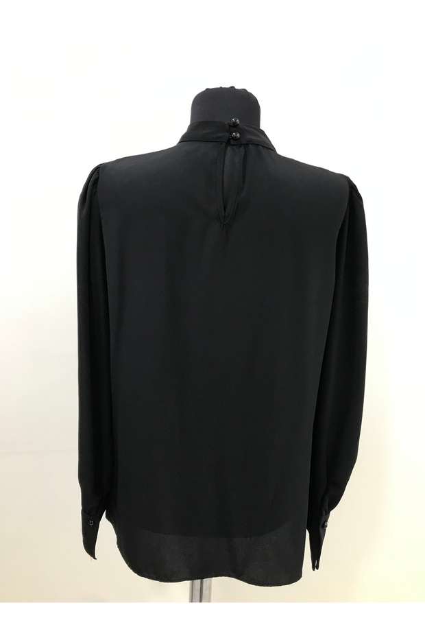 V Taş Aksesuarlı Bluz - 4