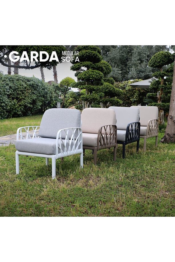 Garda Modüler Sofa Bahçe Oturma Grubu 2'li Set - 5